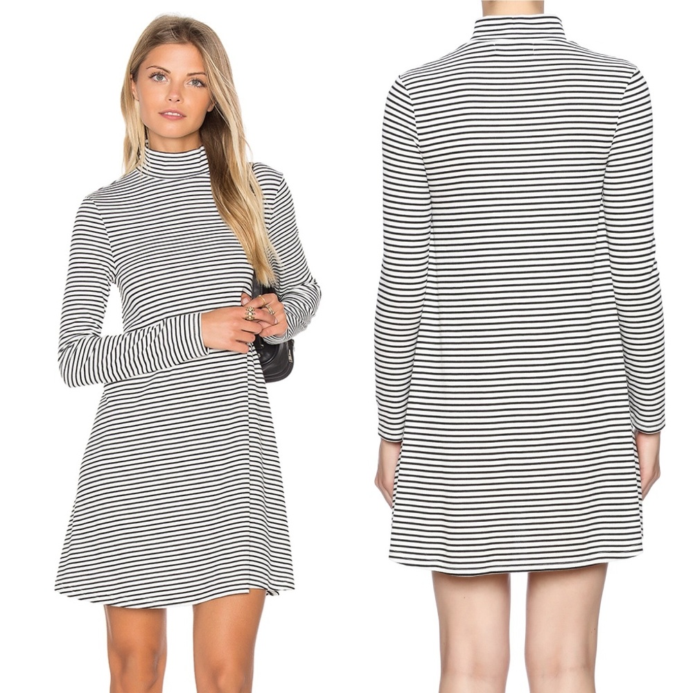 NWOT MINKPINK Long Sleeve Striped Shirt Dress
